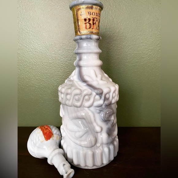 Vintage Milk Glass Decanter - Picture 4 of 4